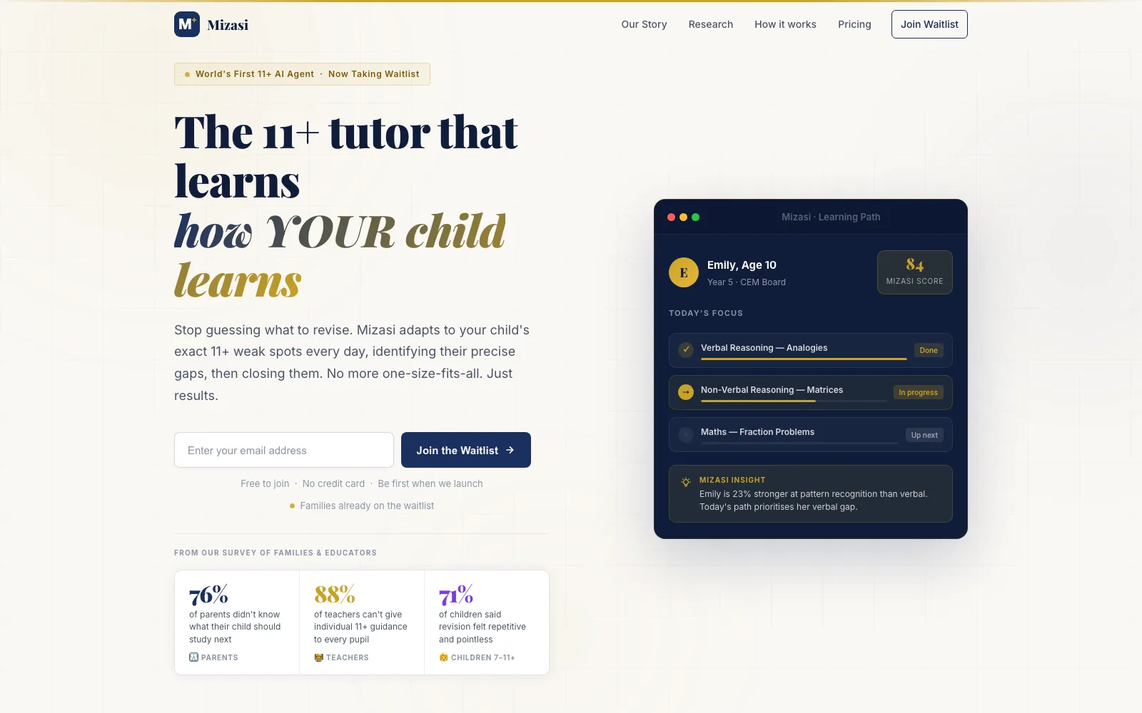 Mizasi platform screenshot